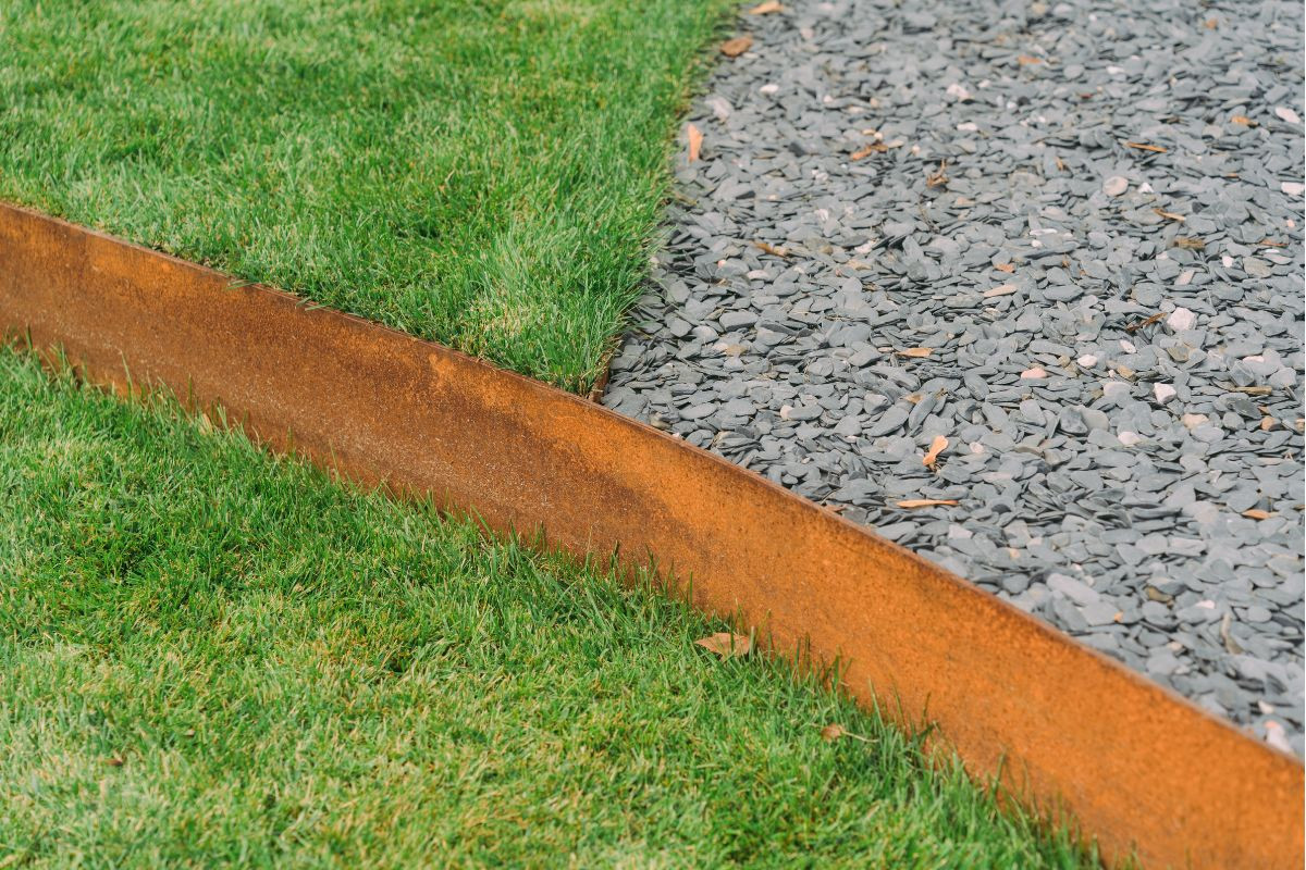 Corten acél flexibilis ágyásszegély
